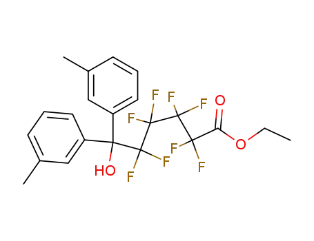 2,2,3,3,4,4,5,5-Octafluoro-6-hydroxy-6,6-di-m-tolyl-hexanoic acid ethyl ester