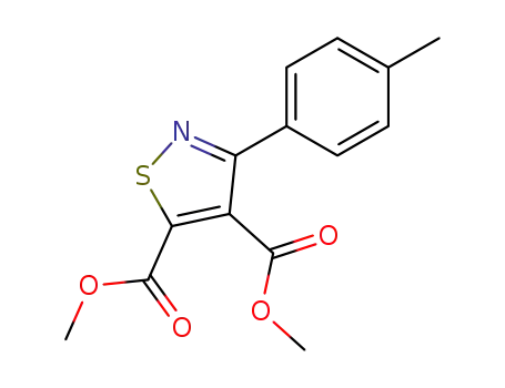 4,5-Isothiazoledicarboxylic acid, 3-(4-methylphenyl)-, dimethyl ester