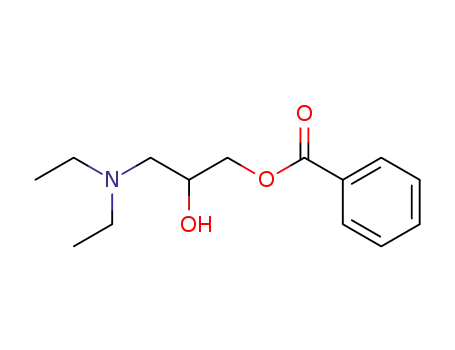 Molecular Structure of 128733-47-1 (3-diethylamino-2-hydroxypropyl benzoate)