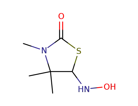 2-Thiazolidinone, 5-(hydroxyamino)-3,4,4-trimethyl-