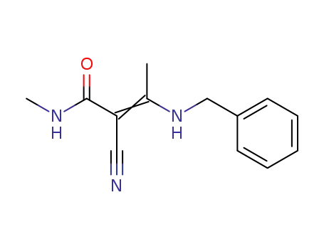 (Z)-3-Benzylamino-2-cyano-but-2-enoic acid methylamide