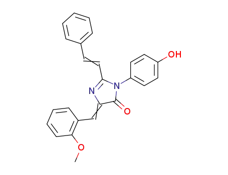 3-(4-Hydroxy-phenyl)-5-[1-(2-methoxy-phenyl)-meth-(Z)-ylidene]-2-((E)-styryl)-3,5-dihydro-imidazol-4-one