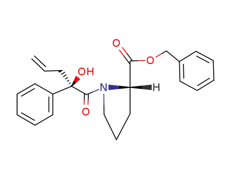 L-Proline, 1-(2-hydroxy-1-oxo-2-phenyl-4-pentenyl)-, phenylmethyl ester,
(R)-