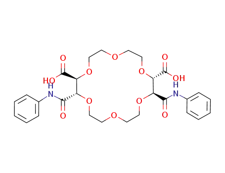 (2S,3S,11S,12S)-3,11-Bis-phenylcarbamoyl-1,4,7,10,13,16-hexaoxa-cyclooctadecane-2,12-dicarboxylic acid