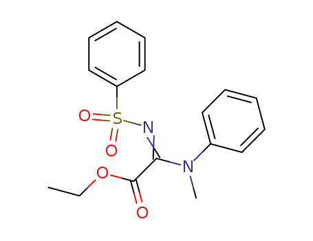[(Z)-Benzenesulfonylimino]-(methyl-phenyl-amino)-acetic acid ethyl ester