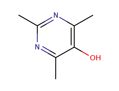 Molecular Structure of 71267-12-4 (5-Pyrimidinol, 2,4,6-trimethyl- (6CI,9CI))