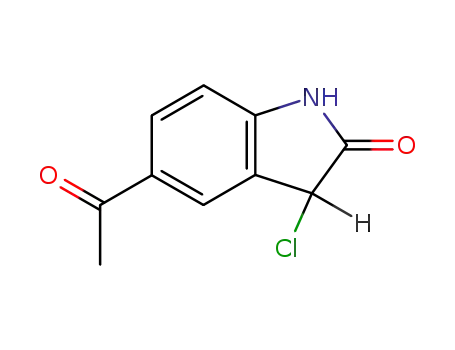 acetyl-5 chloro-3 indolinone-2