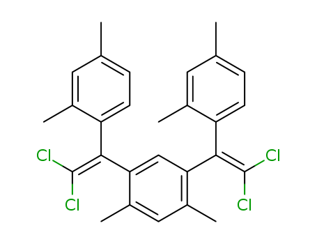 Benzene, 1,5-bis[2,2-dichloro-1-(2,4-dimethylphenyl)ethenyl]-2,4-dimethyl- CAS No  144266-82-0