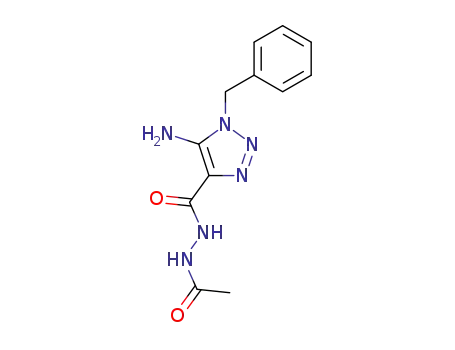 1H-1,2,3-Triazole-4-carboxylic acid, 5-amino-1-(phenylmethyl)-,
2-acetylhydrazide