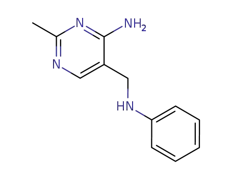 Molecular Structure of 1886-29-9 (N-(2-methyl-4-amino-5-pyrimidinyl)methylaniline)