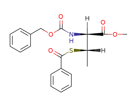 S-benzoyl-N-benzyloxycarbonyl-threo-3-methyl-D-cysteine methyl ester