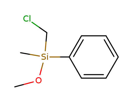 Molecular Structure of 85491-39-0 ((Chlormethyl)methoxy(methyl)phenylsilan)