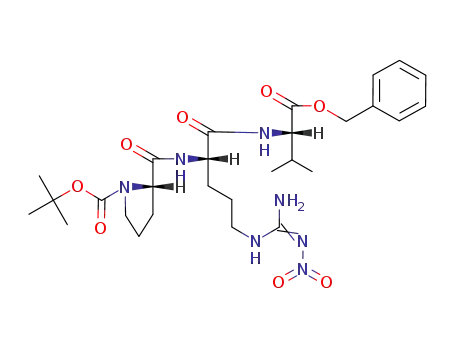 Molecular Structure of 148205-72-5 (Boc-Pro-Arg(NO<sub>2</sub>)-Val-OBzl)