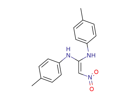 Molecular Structure of 63416-99-9 (1,1-Ethenediamine, N,N'-bis(4-methylphenyl)-2-nitro-)