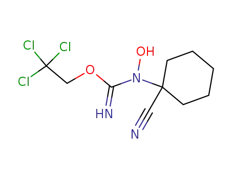 Carbamimidic acid, N-(1-cyanocyclohexyl)-N-hydroxy-,
2,2,2-trichloroethyl ester