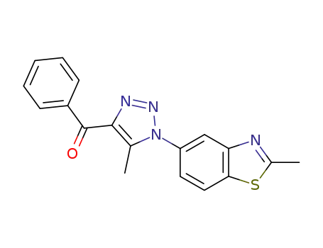 2-methyl-5-(5-methyl-4-benzoyl-1,2,3-triazol-1-yl)benzothiazole