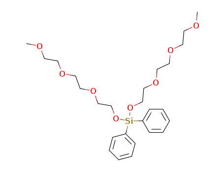 Molecular Structure of 58255-81-5 (2,5,8,11,13,16,19,22-Octaoxa-12-silatricosane, 12,12-diphenyl-)