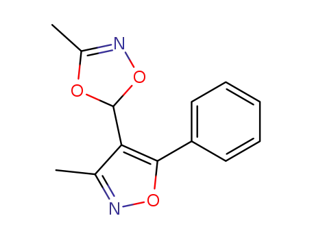 Molecular Structure of 89479-69-6 (1,4,2-Dioxazole, 3-methyl-5-(3-methyl-5-phenyl-4-isoxazolyl)-)