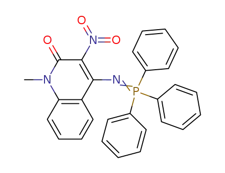 Molecular Structure of 141945-45-1 (2(1H)-Quinolinone,
1-methyl-3-nitro-4-[(triphenylphosphoranylidene)amino]-)