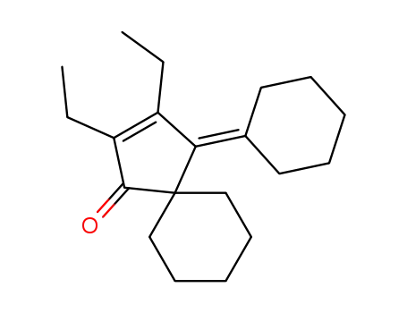 Molecular Structure of 112169-68-3 (Spiro[4.5]dec-2-en-1-one, 4-cyclohexylidene-2,3-diethyl-)