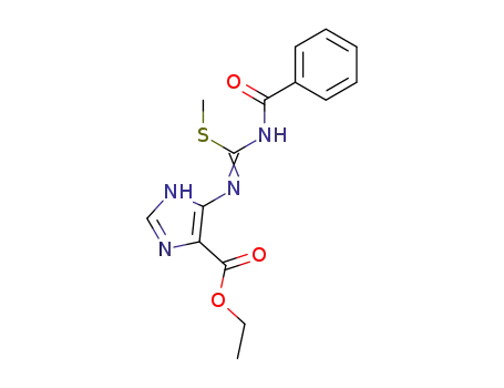 5-(N'-Benzoyl-S-methylisothiocarbamoyl)amino-4-ethoxycarbonylimidazole