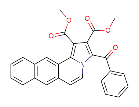 3-benzoyl-1,2-dicarbomethoxynaphth<2,3-g>indolizine