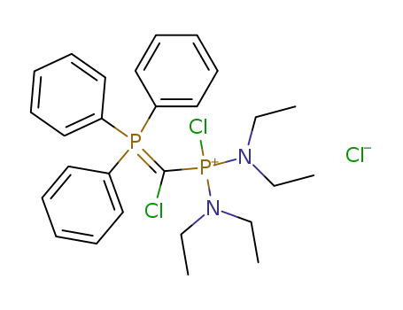 Chlor<chlor(triphenylphosphoranyliden)methyl>bis(diethylamino)phosphonium-chlorid