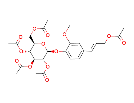 4-(3-acetoxy-1-propenyl)-2-methoxyphenyl-2,3,4,6-tetra-O-acetyl-β-D-glucopyranoside