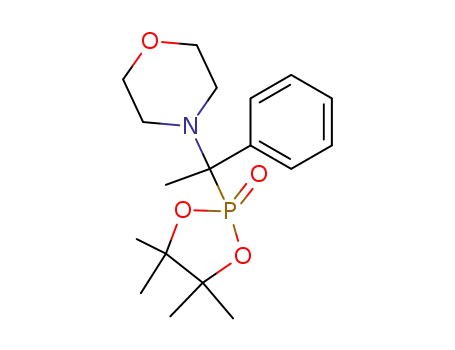 Molecular Structure of 136001-42-8 (4-[1-Phenyl-1-(4,4,5,5-tetramethyl-2-oxo-2λ<sup>5</sup>-[1,3,2]dioxaphospholan-2-yl)-ethyl]-morpholine)