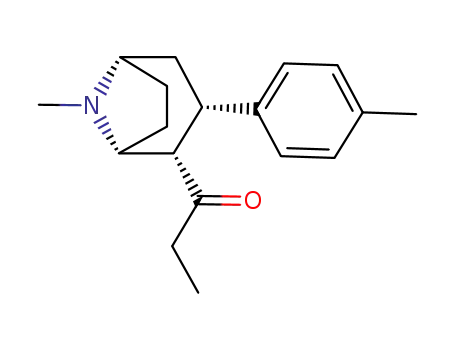 Molecular Structure of 152783-29-4 (2-propanoyl-3-(4-tolyl)tropane)
