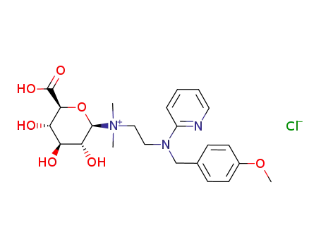 ((2R,3R,4S,5S,6S)-6-Carboxy-3,4,5-trihydroxy-tetrahydro-pyran-2-yl)-{2-[(4-methoxy-benzyl)-pyridin-2-yl-amino]-ethyl}-dimethyl-ammonium; chloride