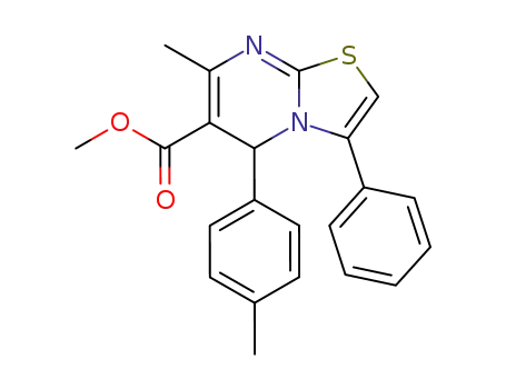 5H-Thiazolo[3,2-a]pyrimidine-6-carboxylic acid,
7-methyl-5-(4-methylphenyl)-3-phenyl-, methyl ester