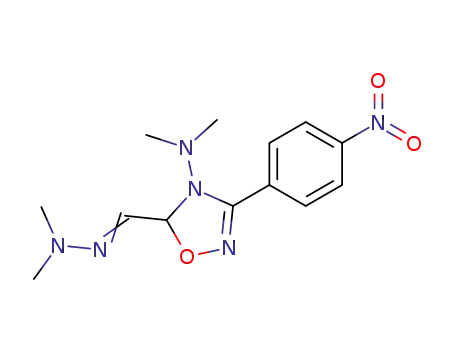4-dimethylamino-5-(dimethylhydrazonomethyl)-3-(4-nitrophenyl)-Δ<sup>2</sup>-1,2,4-oxadiazoline