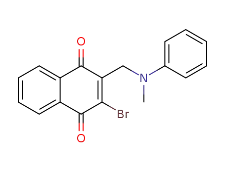 2-Bromo-3-(N-methylanilinomethyl)-1,4-naphthoquinone