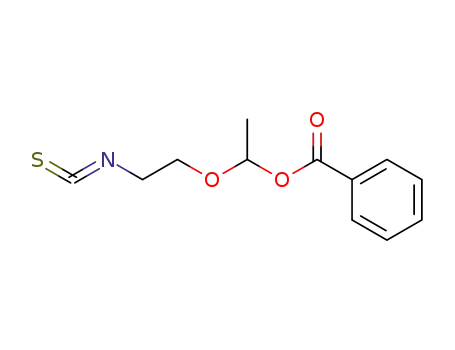 Molecular Structure of 130973-98-7 (Ethanol, 1-(2-isothiocyanatoethoxy)-, benzoate (ester))