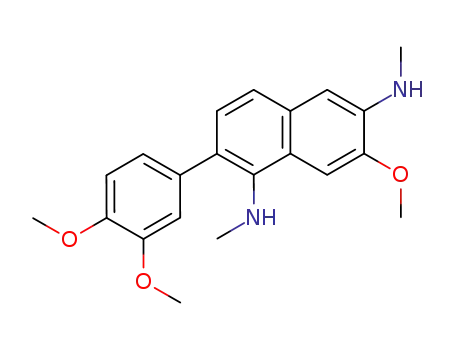 1,6-dimethylamino-2-(3,4-dimethoxyphenyl)-7-methoxynaphthalene