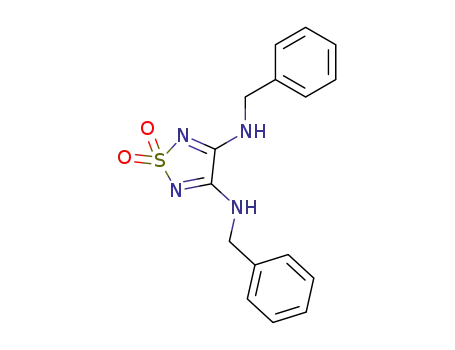 Molecular Structure of 111738-38-6 (1,2,5-Thiadiazole-3,4-diamine, N,N'-bis(phenylmethyl)-, 1,1-dioxide)