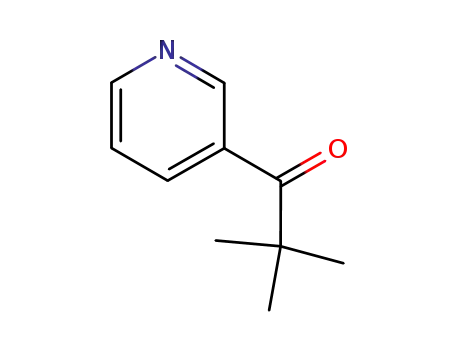 Molecular Structure of 65321-29-1 (2,2-DiMethyl-1-(3-pyridinyl)-1-propanone)