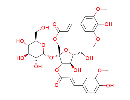 Molecular Structure of 98942-06-4 (3-Feruloyl-1-Sinapoyl sucrose)