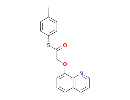 Ethanethioic acid, (8-quinolinyloxy)-, S-(4-methylphenyl) ester