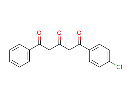 Molecular Structure of 1812-71-1 (1,3,5-Pentanetrione, 1-(4-chlorophenyl)-5-phenyl-)
