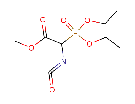 Acetic acid, (diethoxyphosphinyl)isocyanato-, methyl ester