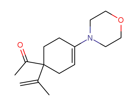 Molecular Structure of 110977-49-6 (Ethanone, 1-[1-(1-methylethenyl)-4-(4-morpholinyl)-3-cyclohexen-1-yl]-)