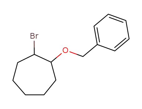 Molecular Structure of 90054-73-2 (Cycloheptane, 1-bromo-2-(phenylmethoxy)-)