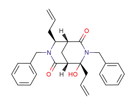 (1R,2R,5R,6S)-2,6-diallyl-3,7-dibenzyl-4,8-dioxo-2-hydroxy-3,7-diazabicyclo[3.3.1]nonane