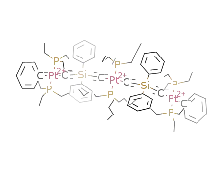 trans-[Ph(Et<sub>3</sub>P)2PtCCSiPh<sub>2</sub>CCPt(P(C<sub>4</sub>H<sub>9</sub>)3)2CCSiPh<sub>2</sub>CCPt(PEt<sub>3</sub>)2Ph]