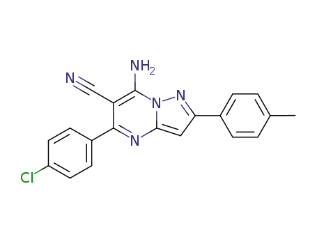 7-amino-6-cyano-5-(4-chlorophenyl)-2-(4-methylphenyl)-pyrazolo[1,5-a]pyrimidine