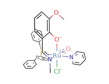 ClRu(CO)(triphenylphosphine)(pyridine)(OC<sub>6</sub>H<sub>3</sub>(OCH<sub>3</sub>)CHNCH<sub>3</sub>)