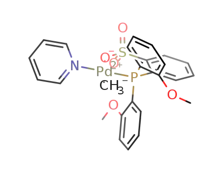 [κ2-P,O-2-(di(2-methoxyphenyl)phosphino)benzenesulfonato]methyl(pyridine)palladium(II)