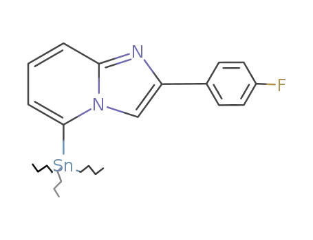 2-(4-fluorophenyl)-5-(tributylstannyl)imidazo[1,2-a]pyridine